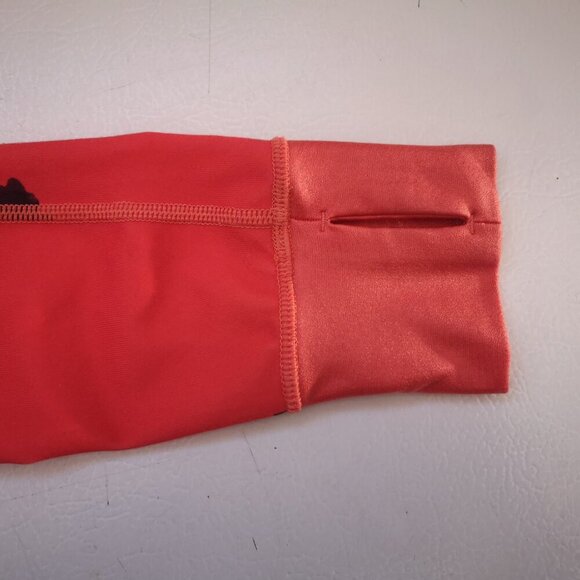 Lululemon Athletica Ladies Size 2 Full Zip Orange with Flower Pattern Hoodie - Picture 10 of 16